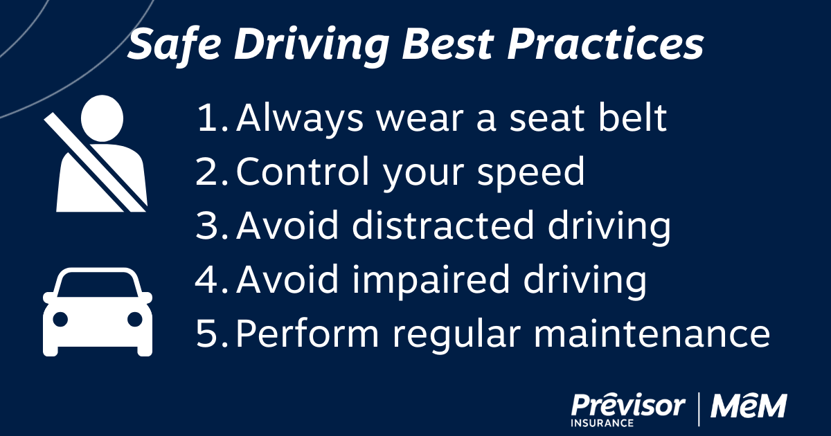Safe driving best practices